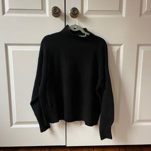 simple black turtle neck - not itchy